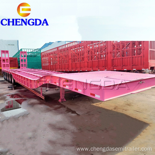 5 axle 100 ton low bed semi trailer